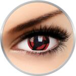 MAXVUE VISION Fancy Kakashi - lentile de contact Crazy colorate rosii/negre anuale - 360 purtari (2 lentile/cutie)