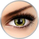 MAXVUE VISION Fancy Yellow Eclipse - lentile de contact colorate Crazy galbene/negre anuale - 360 purtari (2 lentile/cutie)