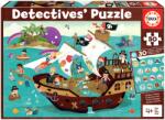 Educa - Puzzle Detectivii Pirați Barca - 40 - 99 piese Puzzle