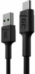 Green Cell Green Cell GC PowerStream USB-A - USB-C 30cm QC 3.0 Adat és töltőkábel (GC-36100) - smartgo
