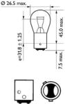 Philips 12495CP Bec, lumina ceata/frana