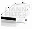 Mann-filter CU3023-2 Filtru, aer habitaclu