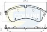 COMLINE set placute frana, frana disc COMLINE CBP02400 - automobilus