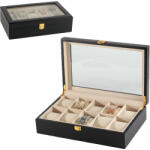  Matt Fekete Fa óratartó Doboz 10 órának - oraszij - 15 290 Ft