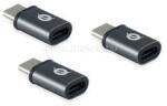 Conceptronic átalakító - DONN05G 3-Pack (3db USB-C to MicroUSB, fekete) (DONN05G) (DONN05G)