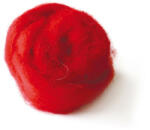 Cre Art Gyapjú Kártolt Piros Színű 100 gramm/Csomag (FECA0008)