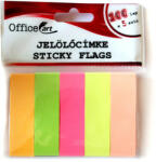 OfficeArt Jelölőcímke 15 x 50 mm 100 Lap/Szín 5 Szín Neon Öntapadó Írható (HGCX0028)