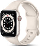 Hoco Curea silicon Hoco compatibila cu Apple Watch 1/2/3/4/5/6/SE/7/8, 38/40/41mm, Bej