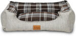 Agui Scotland Bed culcuș în culori gri și maro pentru câini (95 x 72 x 28 cm)