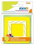STICKN Notes autoadeziv 360, 70 x 70 mm, 50 file, Stick"n - patrat - galben neon (HO-21541)