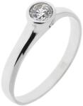Capri Eljegyzési gyűrű 14K arany 2, 2 gr, fehér zafír drága kõvel, CP11769