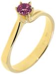 Capri Eljegyzési gyűrű 14K arany 2, 9 gr, rubin drága kõvel, CP11775