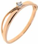 Capri Eljegyzési gyűrű 14K arany 1, 6 gr, gyémánt kõvel 0, 07 ct, CP11347GY