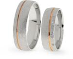 Capri Karikagyűrű párban 14K arany 11 gr, gyémánt kõvel 0, 03 ct, CP11507GY