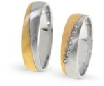 Capri Karikagyűrű párban 14K arany 9, 4 gr, gyémánt kõvel , CP11514GY