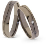 Capri Karikagyűrű párban 14K arany 6, 9 gr, gyémánt kõvel 0, 02 ct, CP11439GY