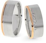 Capri Karikagyűrű párban 14K arany 14 gr, gyémánt kõvel 0, 104 ct, CP11496GY
