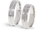 Capri Karikagyűrű párban 14K arany 10, 3 gr, gyémánt kõvel 0, 114 ct, CP11388GY