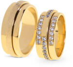 Capri Karikagyűrű párban 14K arany 17, 2 gr, gyémánt kõvel 0, 7 ct, CP11373GY