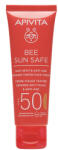 APIVITA BEE SUN SAFE Színezett arckrém ráncok és pigmentfoltok ellen SPF50 (50 ml)