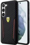 Ferrari védőtok Samsung Galaxy S23 Plus telefonra - Fekete