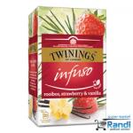 TWININGS Чай Twinings Rooibos, Strawberry & Vanilla 20бр. /40гр