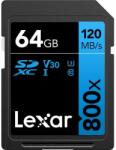 Lexar Professional 800x SDXC 64GB CL10/UHS-I/U3/V30 (LSD0800064G-BNNNG)