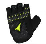 Pegas MANUSI B-RACE CU GEL NEGRU/LIME, M (IVG051)