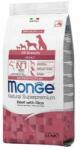 Monge Monge Dog Adult Monoprotein Natural cu Vita si Orez, 12 kg