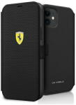 Ferrari Husa Ferrari FESPEFLBKP12SBK iPhone 12 mini 5.4" black/black book On Track Perforated - vexio