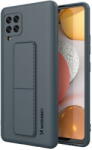 Wozinsky Husa Wozinsky Kickstand Case Silicone Stand Cover for Samsung Galaxy A42 5G navy blue - vexio