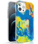 Kingxbar Husa Kingxbar Watercolor Series color case for iPhone 12 Pro Max yellowblue - vexio