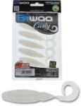 Biwaa Grub BIWAA TailgunR Curly 9cm, culoare 008 Pearl White, 7buc/plic (B002088)