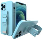Hurtel Husa Rope case gel case with a chain lanyard bag lanyard iPhone 13 blue - pcone