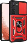 Hurtel Husa Hybrid Armor Camshield case for Samsung Galaxy S23+ armored cover with camera cover red - pcone