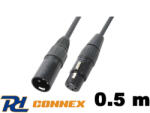 PD CONNEX CX35-0, 5 mikrofonkábel (XLR mama - XLR papa) - (0, 5 m)