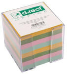 D. Rect Office Rezerva Cub Color Cu Suport Plastic D. Rect 800F - Culori Pastel (009460)