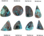  Cabochon din Quantum Quattro Natural - Picatura - Neregulat - Disc - 24-36 x 18-29 x 5-6 mm - 1 Buc