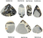  Cabochon Jasp Maligano Natural - Oval - Picatura - 26-45 x 17-47 x 5 mm - 1 Buc