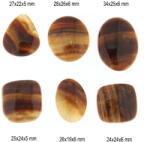  Cabochon din Aragonit Natural - Picatura - Oval - Dreptunghi - 24-34 x 19-26 x 5-6 mm - 1 Buc