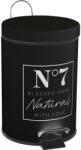 4home Coș deșeuri cosmetice Natural negru, 17 x 24, 5 cm Cos de gunoi