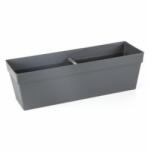Serinova - Пластмасова саксия за балкон "Yali", 51, 5x17xh15, 8см, 10, 8л, антрацит-(YB02) (0150338)
