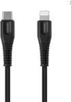 CANYON Cablu de date Canyon MFI-4, USB Type C - Lightning, 1.2m, 18W (Negru) (CNS-MFIC4B)