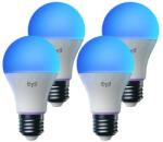 Yeelight Set 4 becuri smart Yeelight Smart LED Bulb W4 Lite (Multicolor), E27, Luminozitate 806lm - 4 pack (YLQPD-0011-4)