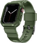 KINGXBAR CYF537 2in1 Armored Case for Apple Watch SE, 8, 7, 6, 5, 4, 3, 2, 1 (45, 44, 42 mm) with strap green - vexio