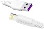 Dudao cable USB / Lightning 5A cable 1m white (L2L 1m white) - vexio