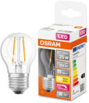 OSRAM E27 LED SStar kisgömb 2, 8W 250lm 2700K melegfehér, szabályozható 320° víztiszta - 25W izzó helyett (4058075436848)
