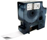AIMO Etichete flexibile 19mm x 3.5m negru alb compatibile Dymo 18489 S0718050 16958 (A18489)