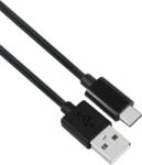 Stansson CZ-239-D USB-A apa - USB-C apa 2.0 Adat és töltőkábel - Fekete (2m) (CZ-239-D)