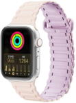 Dux Ducis Strap (Armor Version) Strap for Apple Watch Ultra, SE, 8, 7, 6, 5, 4, 3, 2, 1 (49, 45, 44, 42 mm) Silicone Magnetic Band Bracelet Pink Purple - pcone